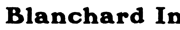 Blanchard Inland font preview